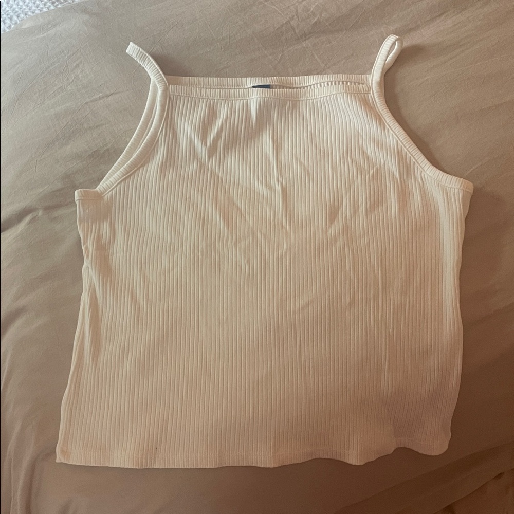 Old Navy Cream Ribbed Camisole